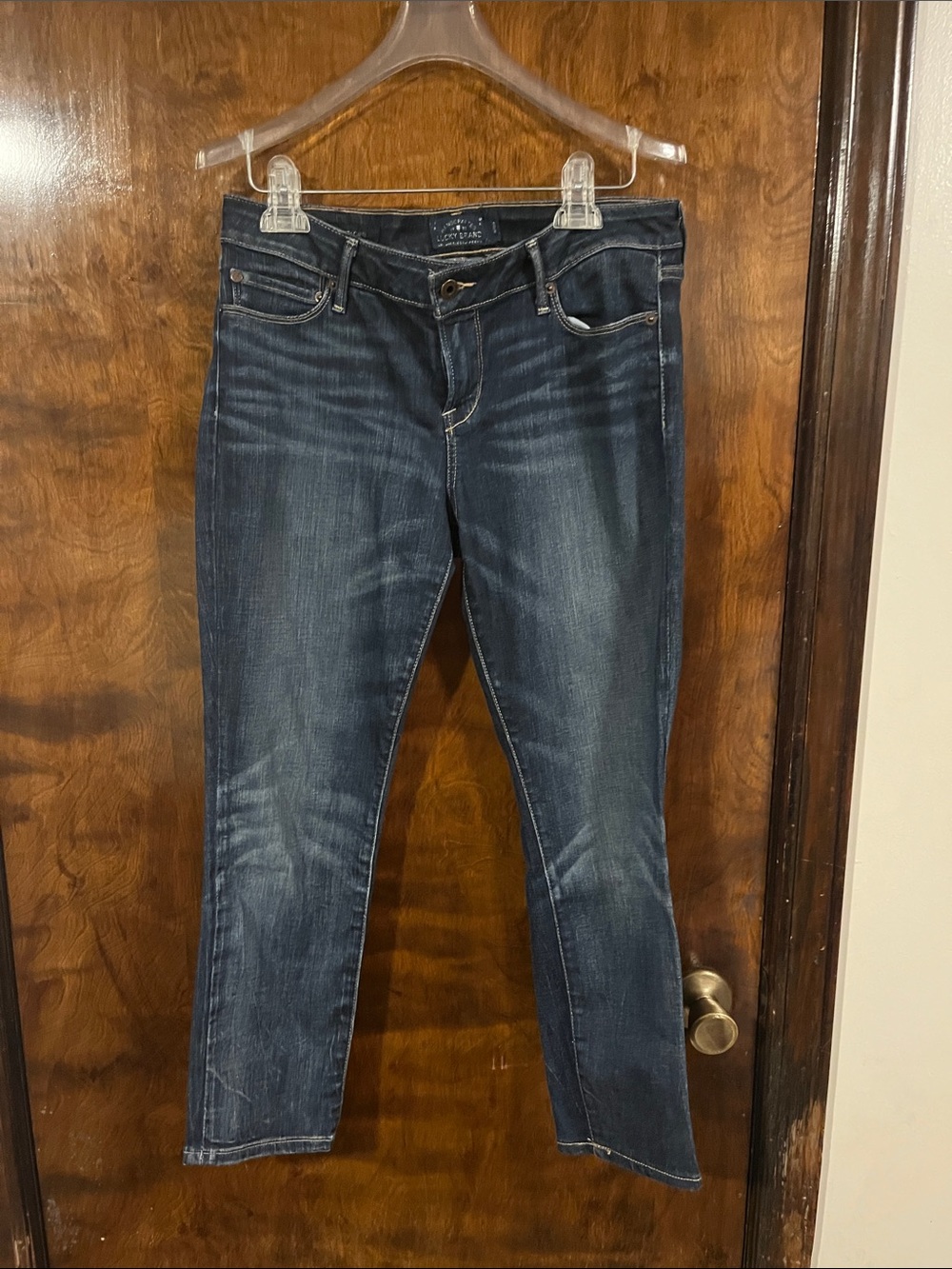 Lucky Brand Dark Indigo Cropped Stretch Jeans